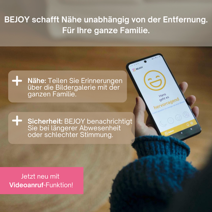 BEJOY Senioren-Tablet - Das Kommunikations-Zentrum für die ganze Familie (Tablet + BEJOY App)